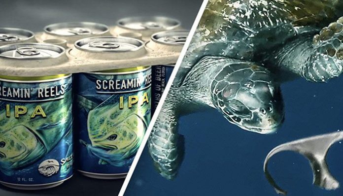 Brewery Creates Edible Six-Pack Rings That Feed Sea Turtles